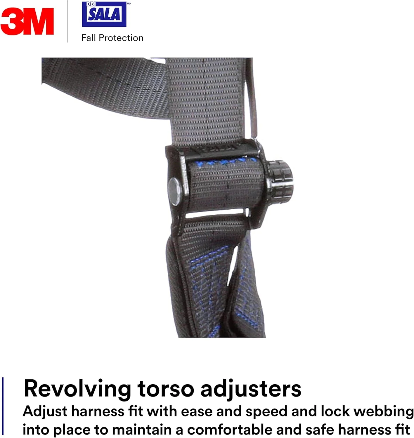 هارنس ایمنی تمام بدن 3M DBI-SALA ExoFit X300 مدل 1113001، محافظت در برابر سقوط، OSHA، ANSI، مناسب صنایع عمومی، حلقه D آلومینیومی پشتی، بندهای سینه و پا با اتصال سریع قفل شونده اتوماتیک، سایز کوچک
