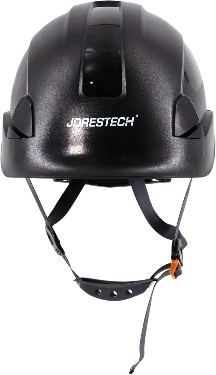 کلاه ایمنی کار در ارتفاع و نجات JORESTECH - کلاه سخت ABS با شکاف و سیستم تعلیق 6 نقطه ای قابل تنظیم با храповик، دارای گواهینامه ANSI Z89.1-14 برای کار، خانه و محافظت عمومی از سر