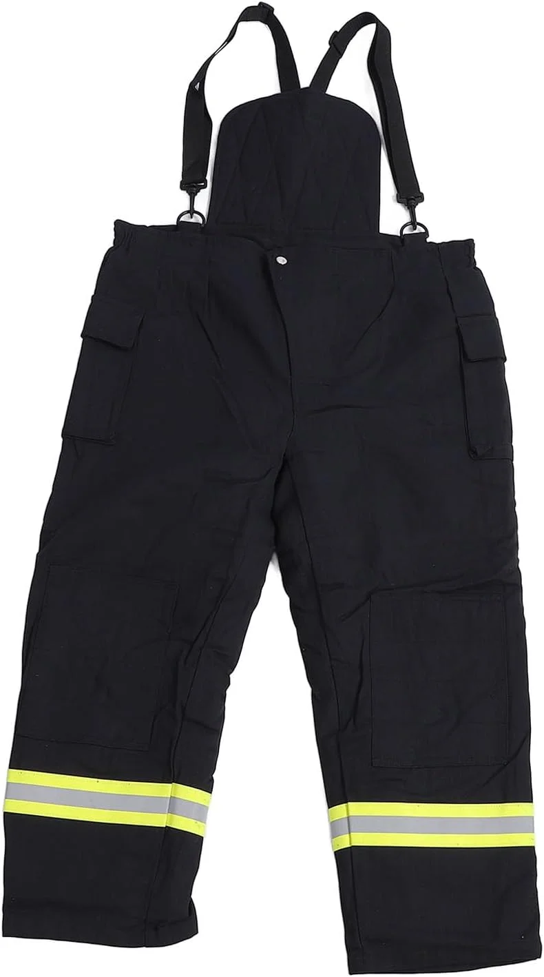 لباس ایمنی مقاوم در برابر آتش، نوار بازتابنده با دید بالا، ژاکت و شلوار عایق حرارت 4 لایه، استحکام مقاوم در برابر آتش، پنبه مقاوم در برابر آتش، ایمنی با دید بالا