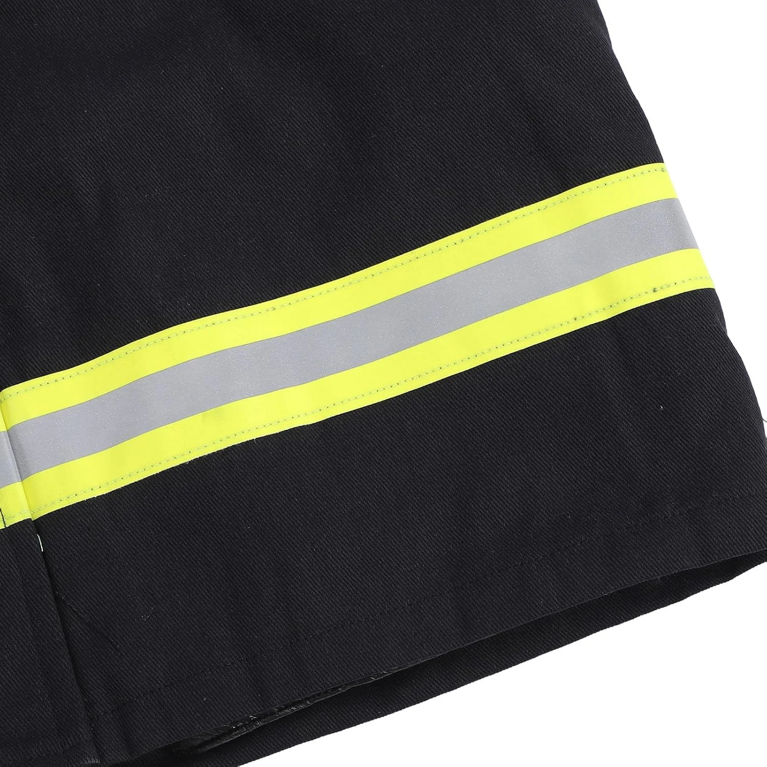 لباس ایمنی مقاوم در برابر آتش، نوار بازتابنده با دید بالا، ژاکت و شلوار عایق حرارت 4 لایه، استحکام مقاوم در برابر آتش، پنبه مقاوم در برابر آتش، ایمنی با دید بالا