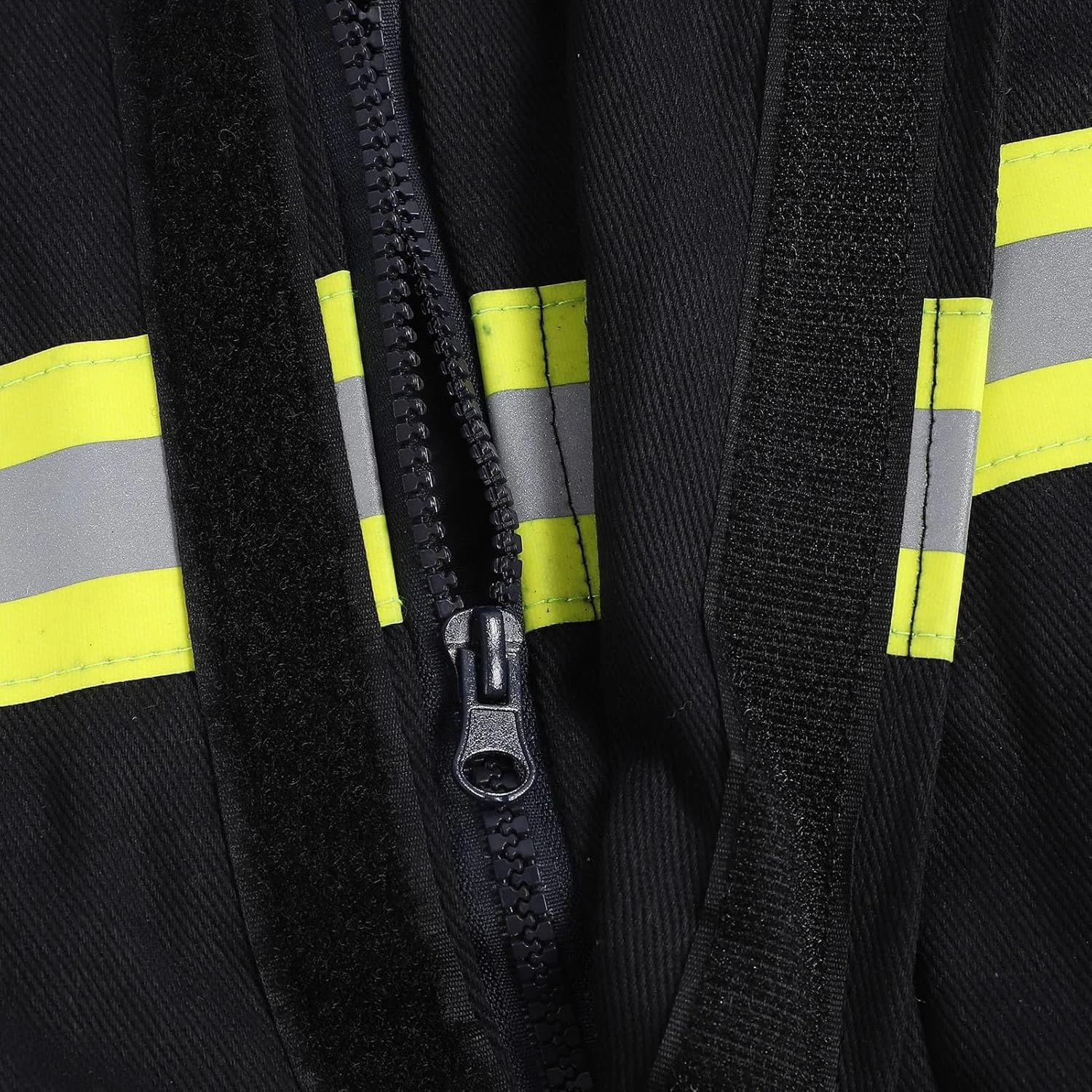 لباس ایمنی مقاوم در برابر آتش، نوار بازتابنده با دید بالا، ژاکت و شلوار عایق حرارت 4 لایه، استحکام مقاوم در برابر آتش، پنبه مقاوم در برابر آتش، ایمنی با دید بالا