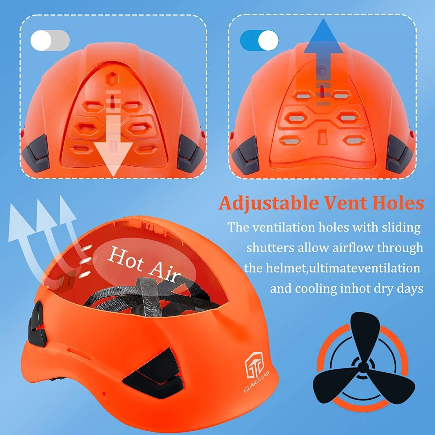 کلاه ایمنی ABS، کلاه کار محافظ، با سوراخ های تهویه و هدبند قابل تنظیم، کلاه کار سبک وزن برای ایمنی و محافظت