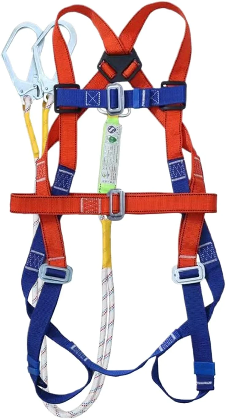 Anti Fall Harness | 5 Point Full Body Fall Safety Harnesses | Adjustable Rope Gear Lanyard Equipment Flexible for Climbing Men Hunting Arborist Outdoor Activities
