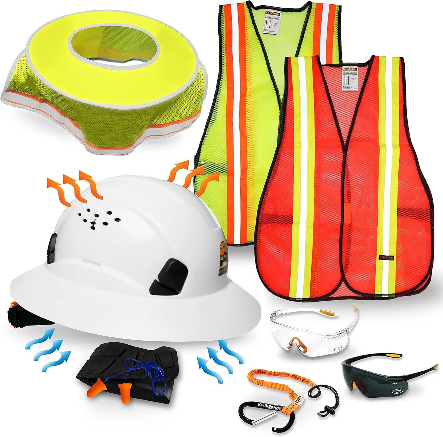 KwikSafety - Charlotte, NC - کلاه ایمنی [لبه کامل، مدل کلاه، مدل کوهنوردی] نوع 1، کلاس C ANSI OSHA