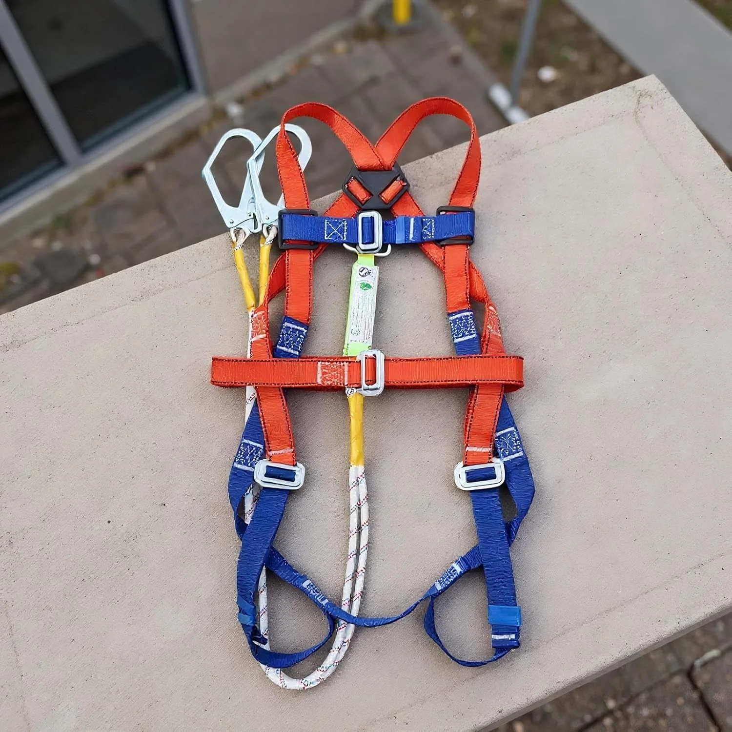 Anti Fall Harness | 5 Point Full Body Fall Safety Harnesses | Adjustable Rope Gear Lanyard Equipment Flexible for Climbing Men Hunting Arborist Outdoor Activities