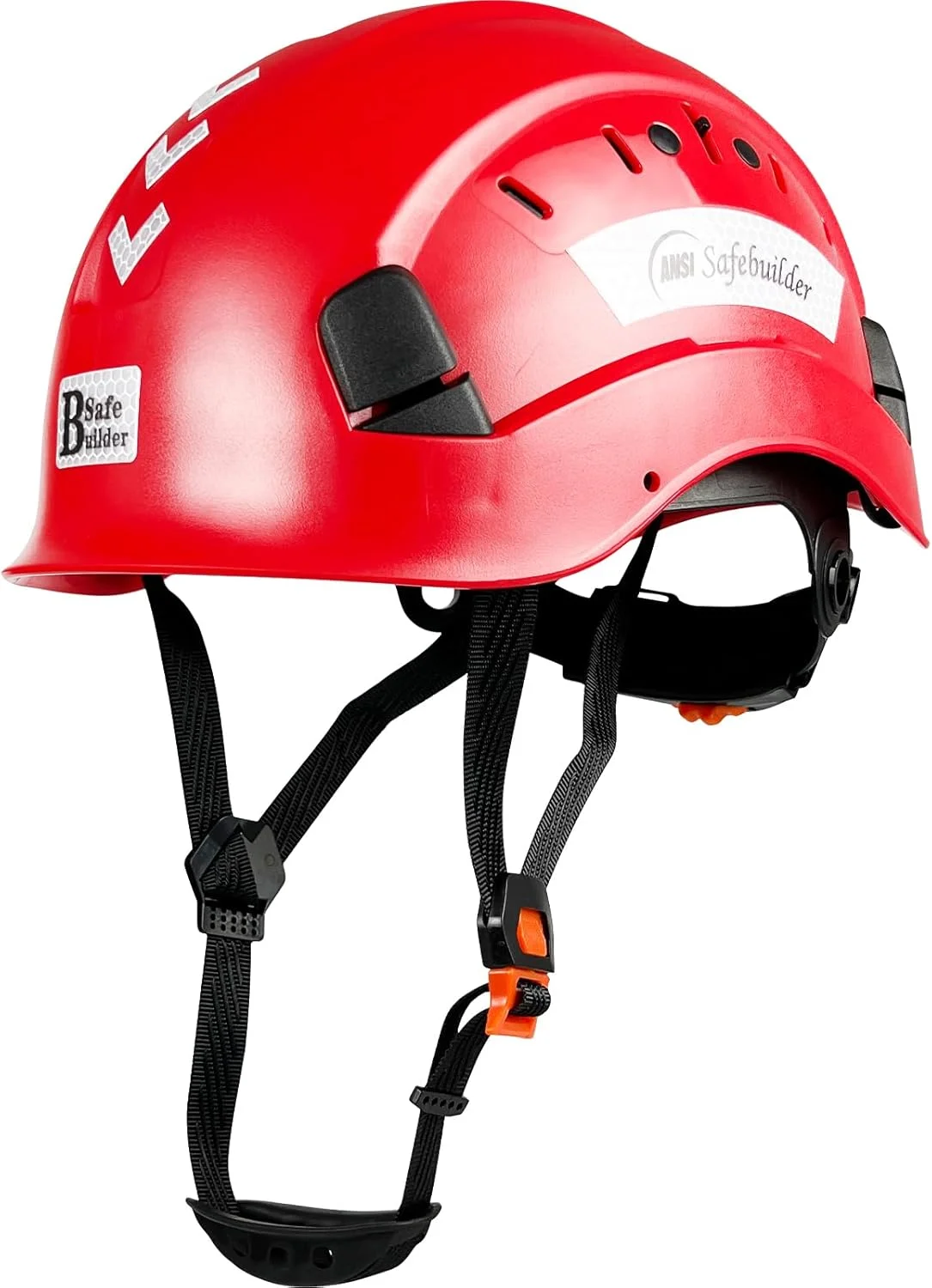 کلاه ایمنی ساختمانی SAFEBUILDER CR06، کلاه سخت ABS، سیستم تهویه قابل تنظیم، کلاه های سخت، محافظت از سر کار صنعتی برای مردان، دارای گواهی ANSI/ISEA Z89.1