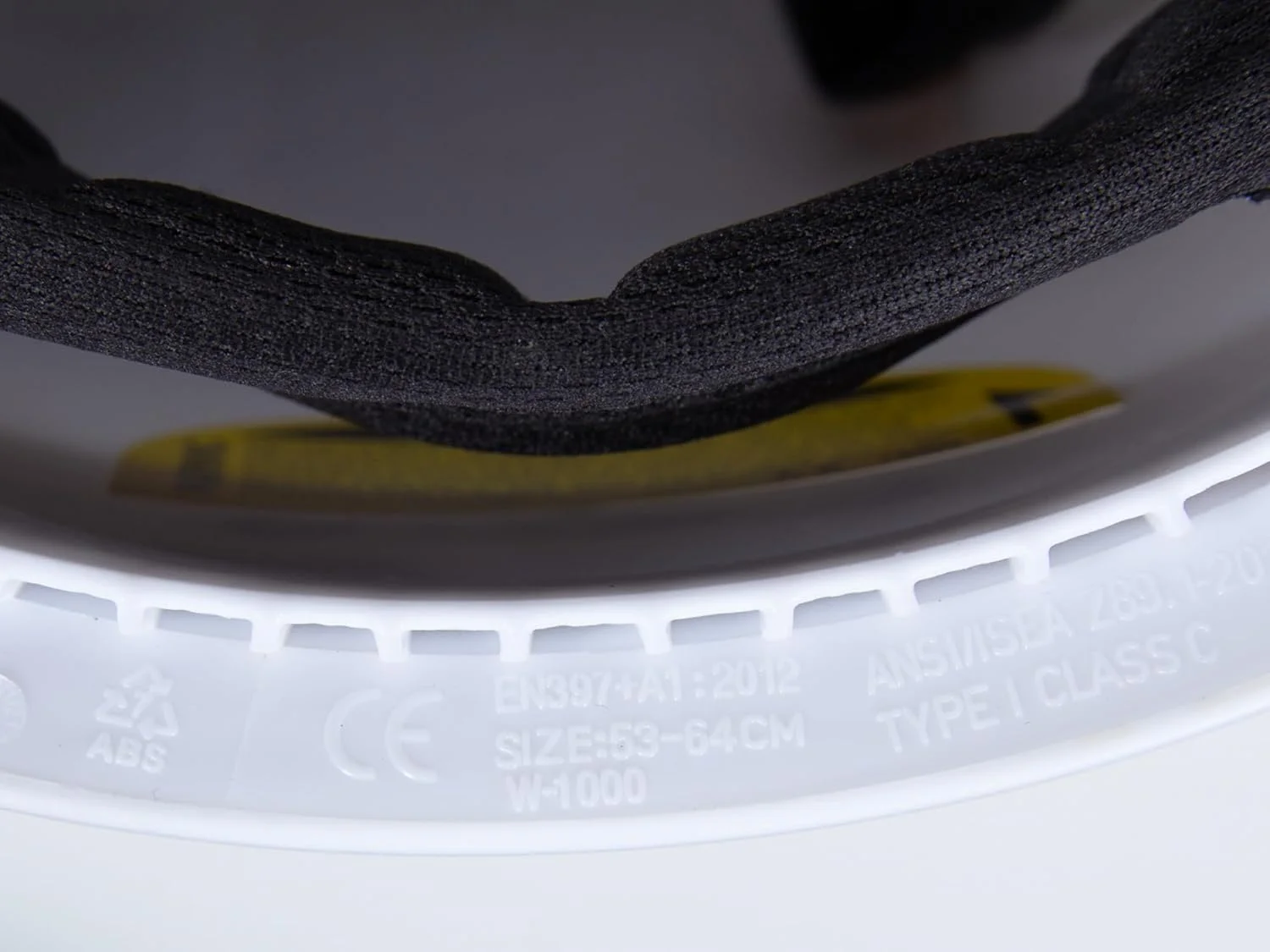 کلاه ایمنی سفید GUARDLEAD ABS مناسب کار در ارتفاع، دارای دریچه هوا و هدبند قابل تنظیم، کلاه ایمنی سبک وزن برای ایمنی و محافظت