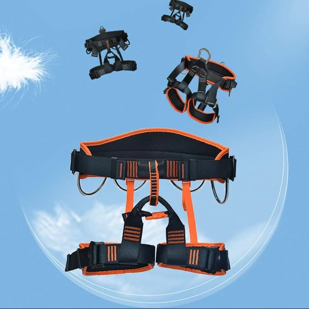 هارنس ایمنی DJGvgtf، تجهیزات کوهنوردی محافظت در برابر سقوط کمربند ایمنی نیم تنه دارای گواهینامه CE پلی استر با مقاومت بالا راحت و بادوام مناسب کار در ارتفاع