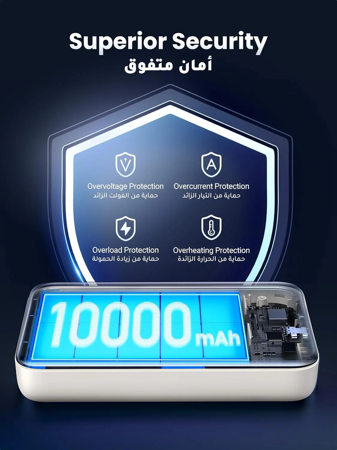 پاور بانک مگ سیف UGREEN با ظرفیت 10000 میلی آمپر ساعت، شارژر بی سیم قابل حمل با شارژ سریع، شارژ سیمی PD 20W تلفن همراه، بسته باتری شارژر مگ سیف آیفون برای سری آیفون 17-12، سفید مایل به شیری سامسونگ پاور بانک مگ سیف UGREEN با ظرفیت 10000 میلی آمپر ساعت، شارژر بی سیم قابل حمل با شارژ سریع، شارژ سیمی PD 20W تلفن همراه، بسته باتری شارژر مگ سیف آیفون برای سری آیفون 17-12، سفید مایل به شیری سامسونگ