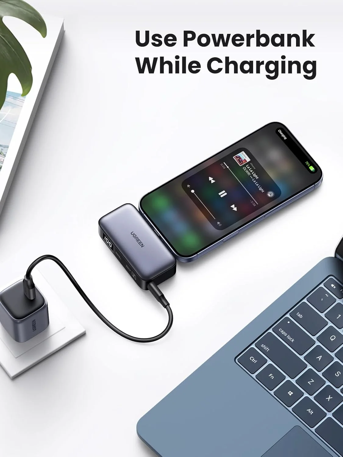 پاوربانک کوچک UGREEN برای آیفون با پایه تاشو، کانکتور USB-C داخلی، ظرفیت 5000 میلی آمپر ساعت، بسته باتری 20 واتی، شارژر قابل حمل 2 پورت برای سری آیفون 17/16، آیپد، سامسونگ گلکسی S25/S24، پیکسل 9 پاوربانک کوچک UGREEN برای آیفون با پایه تاشو، کانکتور USB-C داخلی، ظرفیت 5000 میلی آمپر ساعت، بسته باتری 20 واتی، شارژر قابل حمل 2 پورت برای سری آیفون 17/16، آیپد، سامسونگ گلکسی S25/S24، پیکسل 9