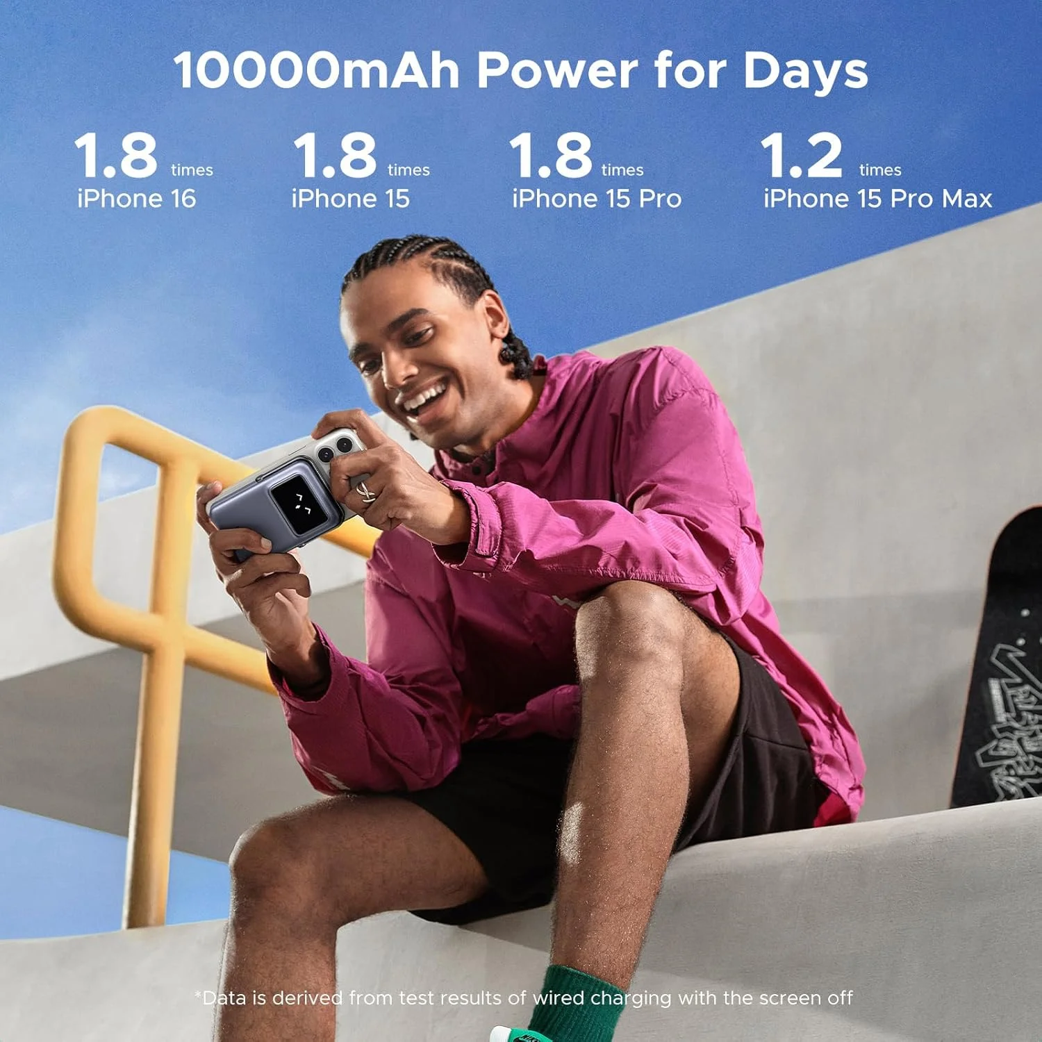 پاور بانک بی سیم UGREEN Uno با شارژ سریع 10000 میلی آمپر ساعت، شارژر قابل حمل مغناطیسی تلفن همراه PD20W با پایه تاشو و صفحه نمایش TFT، سازگار با MagSafe برای سری آیفون 17-12، مشکی پاور بانک بی سیم UGREEN Uno با شارژ سریع 10000 میلی آمپر ساعت، شارژر قابل حمل مغناطیسی تلفن همراه PD20W با پایه تاشو و صفحه نمایش TFT، سازگار با MagSafe برای سری آیفون 17-12، مشکی