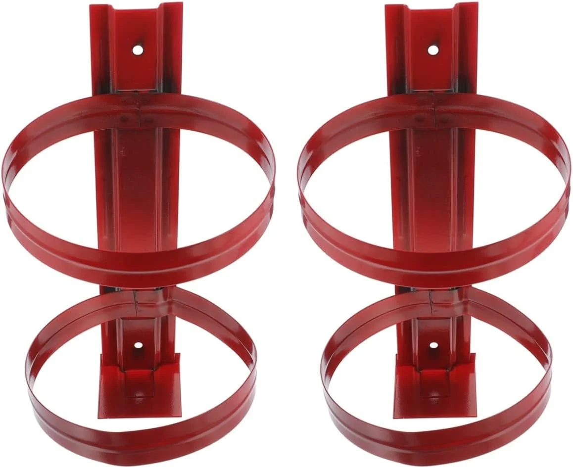 ZHUGI 2 عدد پایه نگهدارنده آتش نشانی قابل تنظیم دیواری، آویز نگهدارنده کپسول آتش نشانی جهانی