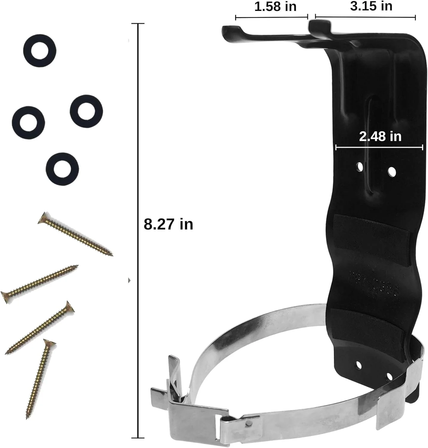 براکت نصب کپسول آتش نشانی Zimchado برای خانه، محل کار، کامیون، RV کپسول های آتش نشانی کوچک مینی - نگهدارنده کپسول آتش نشانی سنگین با تمام لوازم مورد نیاز (5LB)