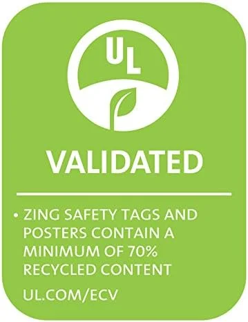 برچسب ایمنی کپسول آتش نشانی ZING 7016 Eco، ابعاد 14.6x7.6 سانتی متر، بسته 10 عددی برچسب ایمنی کپسول آتش نشانی ZING 7016 Eco، ابعاد 14.6x7.6 سانتی متر، بسته 10 عددی