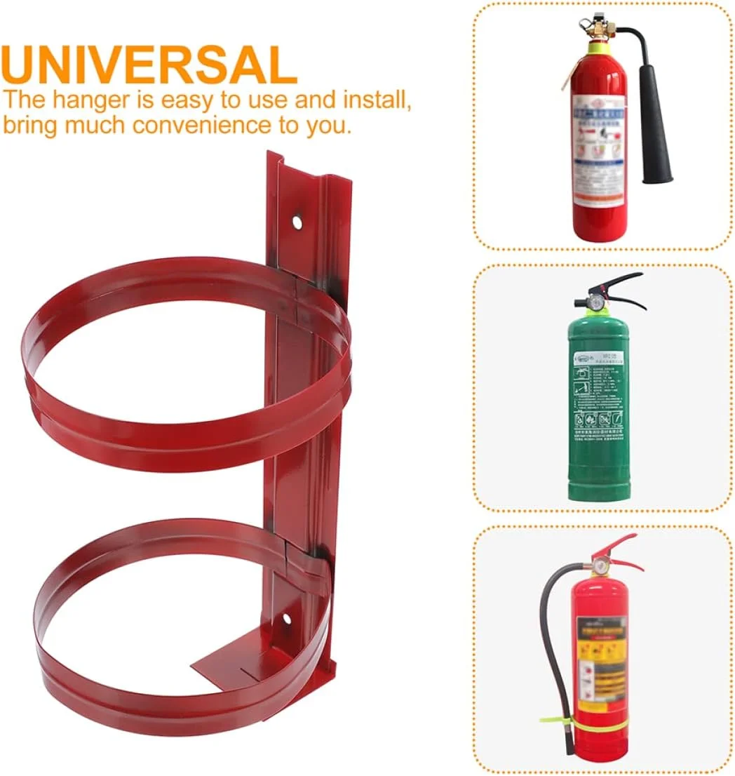 ZHUGI 2 عدد پایه نگهدارنده آتش نشانی قابل تنظیم دیواری، آویز نگهدارنده کپسول آتش نشانی جهانی