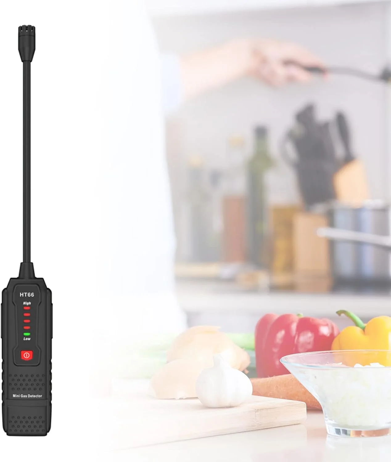 دستگاه تشخیص نشت گاز قابل حمل ZERZENGGENGPT با آلارم صوتی-تصویری متان طبیعی 50-1000PPM مناسب برای استفاده خانگی دستگاه تشخیص نشت گاز قابل حمل ZERZENGGENGPT با آلارم صوتی-تصویری متان طبیعی 50-1000PPM مناسب برای استفاده خانگی