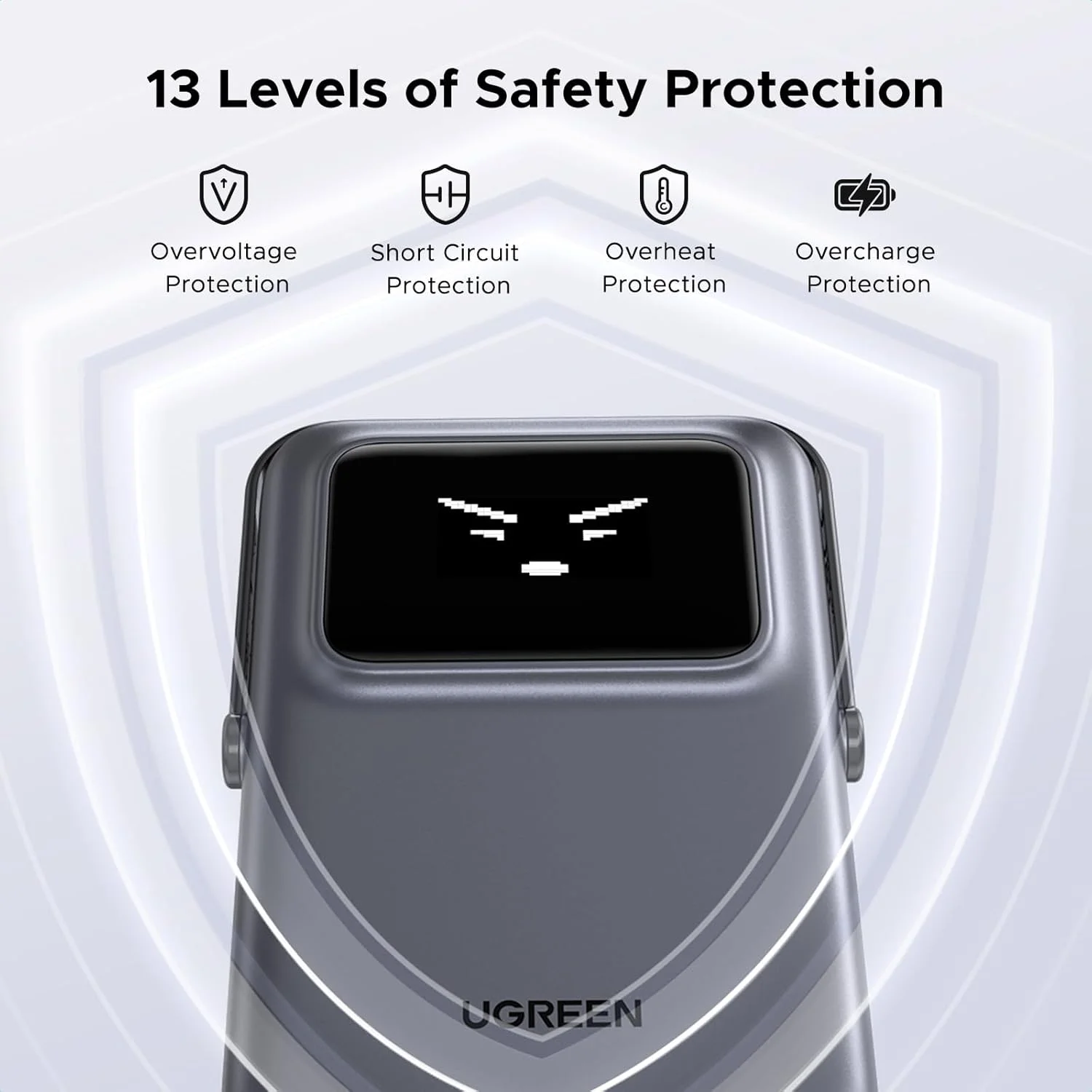 پاور بانک بی سیم UGREEN Uno با شارژ سریع 10000 میلی آمپر ساعت، شارژر قابل حمل مغناطیسی تلفن همراه PD20W با پایه تاشو و صفحه نمایش TFT، سازگار با MagSafe برای سری آیفون 17-12، مشکی پاور بانک بی سیم UGREEN Uno با شارژ سریع 10000 میلی آمپر ساعت، شارژر قابل حمل مغناطیسی تلفن همراه PD20W با پایه تاشو و صفحه نمایش TFT، سازگار با MagSafe برای سری آیفون 17-12، مشکی