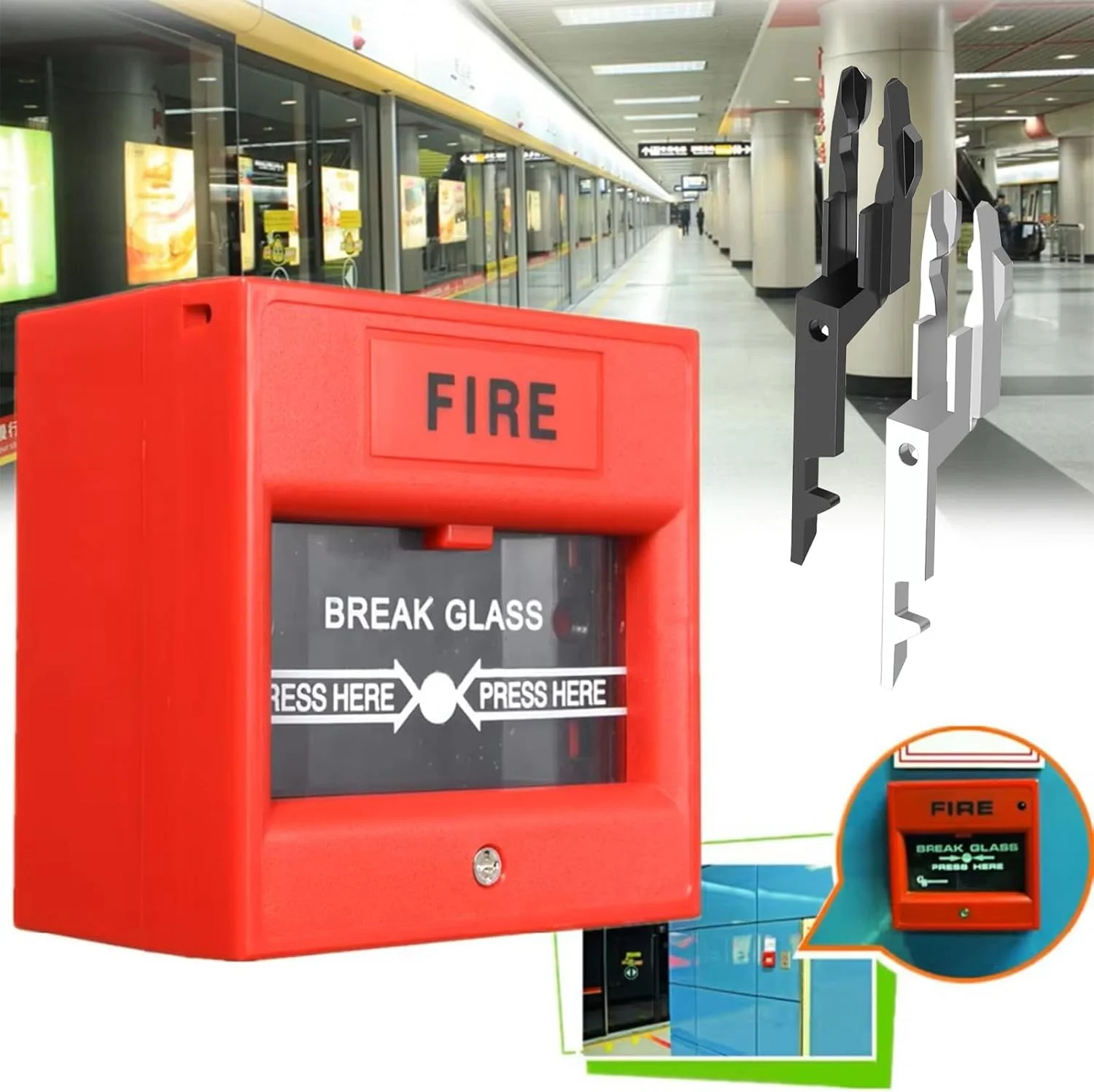 کلید تست آلارم آتش نشانی Yuiturt، 20 عدد، کلید نقطه تماس آتش نشانی، کلید بازنشانی دکمه اضطراری شکستن شیشه برای نقاط تماس KAC، کلید آلارم آتش نشانی جهانی برای تست آلارم و اهداف ایمنی کلید تست آلارم آتش نشانی Yuiturt، 20 عدد، کلید نقطه تماس آتش نشانی، کلید بازنشانی دکمه اضطراری شکستن شیشه برای نقاط تماس KAC، کلید آلارم آتش نشانی جهانی برای تست آلارم و اهداف ایمنی