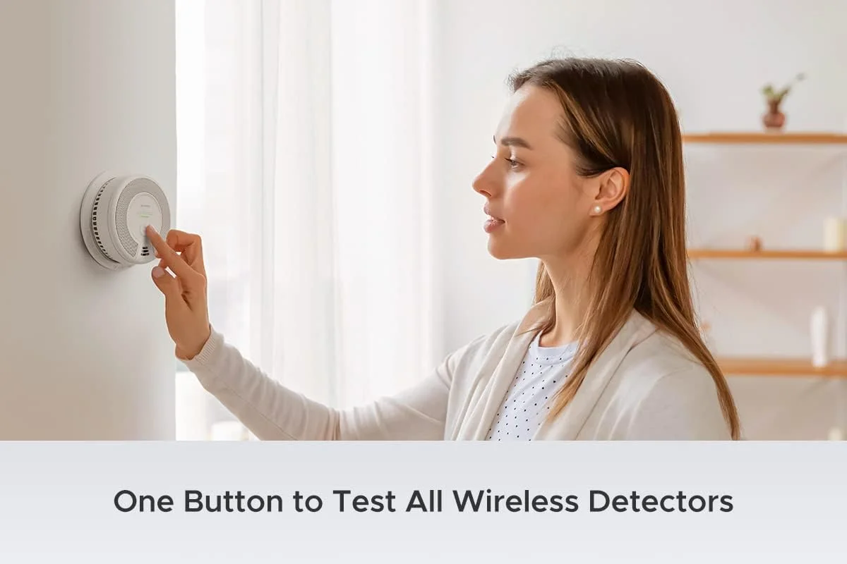 آشکارساز دود و مونوکسید کربن بی‌سیم X-Sense، آلارم آتش و CO با باتری 10 ساله، مدل SC06-W، بسته‌ی 1 عددی