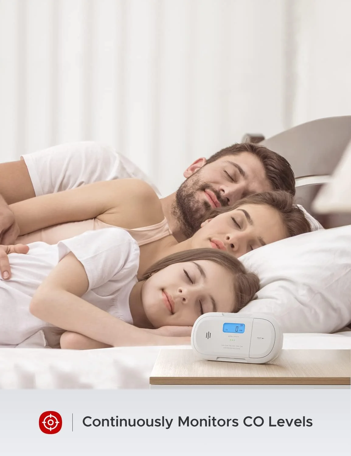 دتکتور مونوکسید کربن X-Sense با حافظه پیک، سنسور دقیق با باتری 10 ساله و نمایشگر LCD، دارای گواهینامه TÜV Rheinland مطابق با استاندارد EN 50291، مدل XC04-R