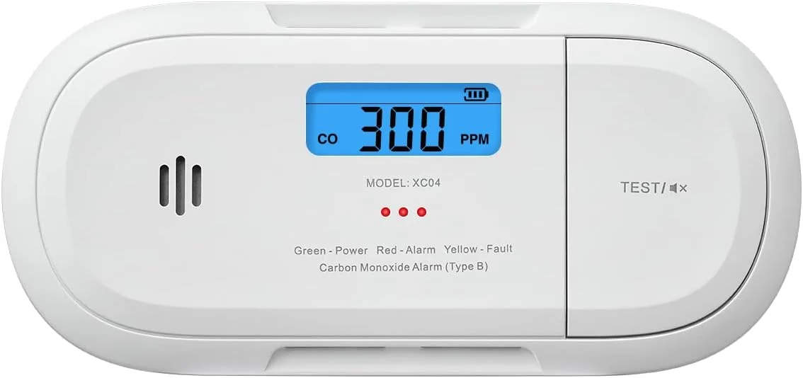 دتکتور مونوکسید کربن X-Sense با حافظه پیک، سنسور دقیق با باتری 10 ساله و نمایشگر LCD، دارای گواهینامه TÜV Rheinland مطابق با استاندارد EN 50291، مدل XC04-R
