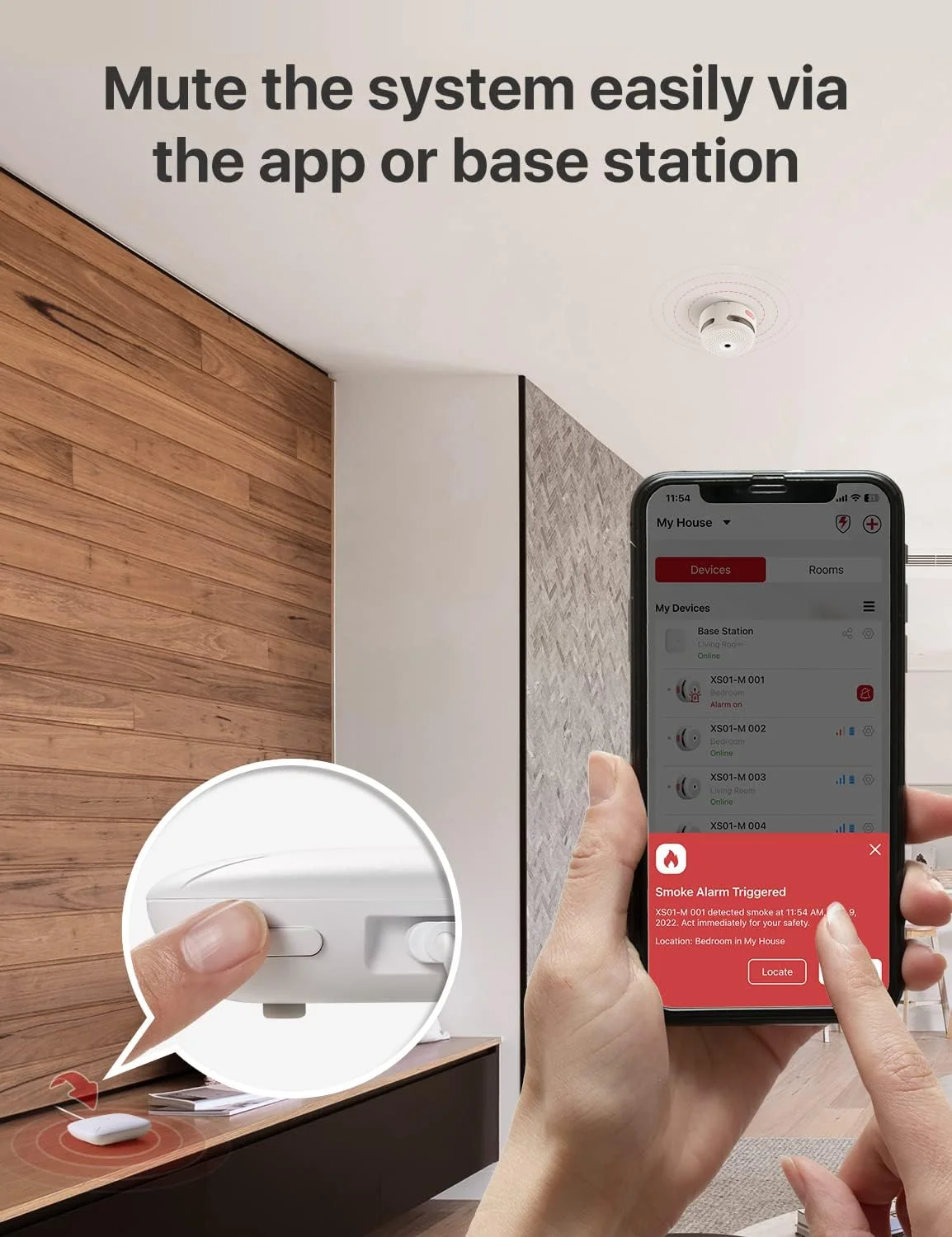 ایستگاه پایه خانه هوشمند X-Sense، نیاز به وای فای 2.4 گیگاهرتز، شبکه ایمنی خانه خود را با حداکثر 50 دستگاه ارتقا دهید، مدل SBS50