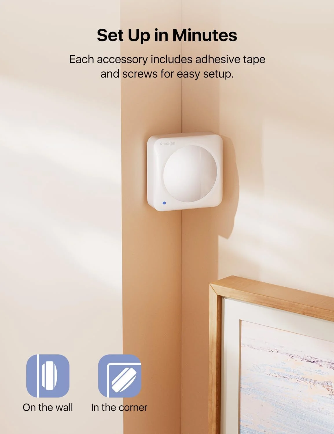 سیستم امنیتی خانه هوشمند X-Sense، مجموعه 5 تکه سیستم امنیتی بی سیم، پشتیبانی از هشدارهای برنامه تلفن همراه، سازگار با الکسا، شامل 1 ایستگاه پایه، 2 سنسور درب، 1 سنسور حرکتی، 1 صفحه کلید، AS05