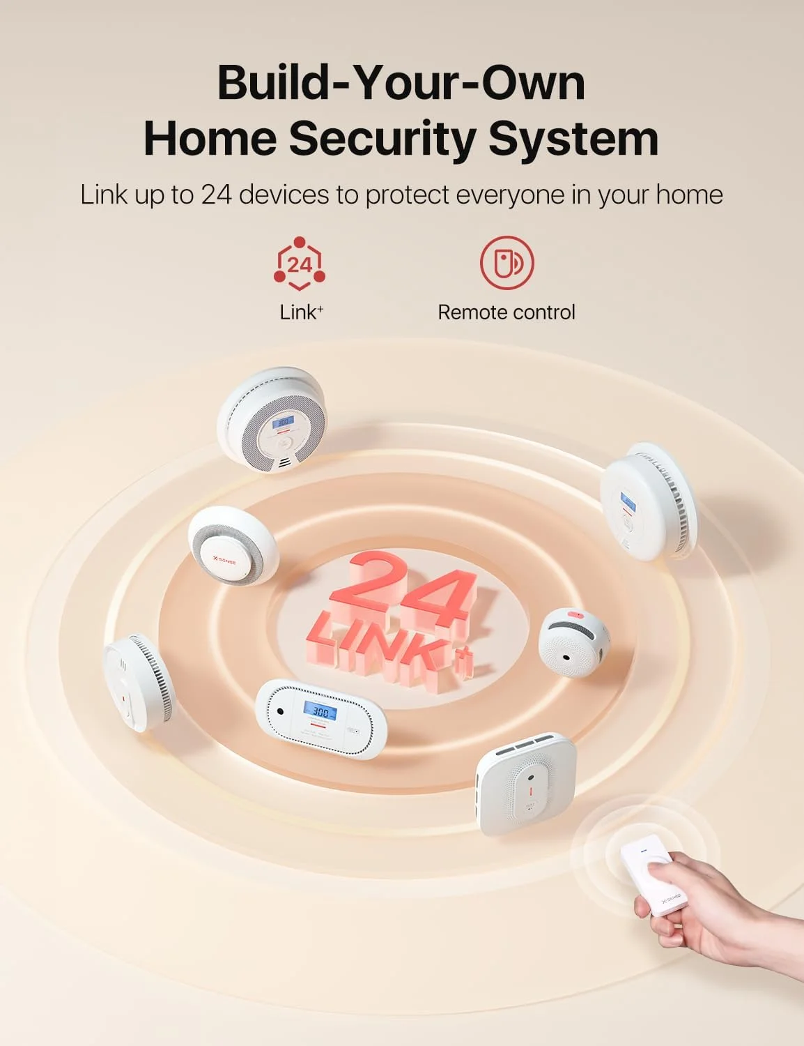 آشکارساز مونوکسید کربن بی سیم X-Sense، آلارم CO با باتری قابل تعویض با نمایشگر دیجیتال و حافظه مقدار پیک، XC01-WR، بسته 2 عددی