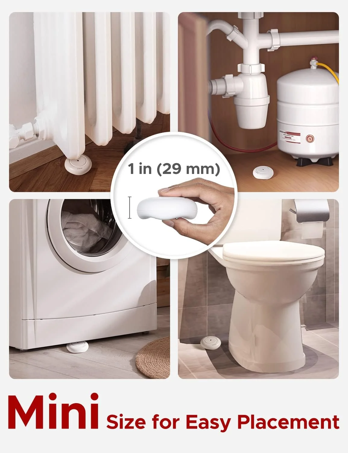 آشکارساز هوشمند آب X-Sense، سنسور نشت آب Wi-Fi، لوازم جانبی برای کیت آشکارساز آب SWS54 و SWS51