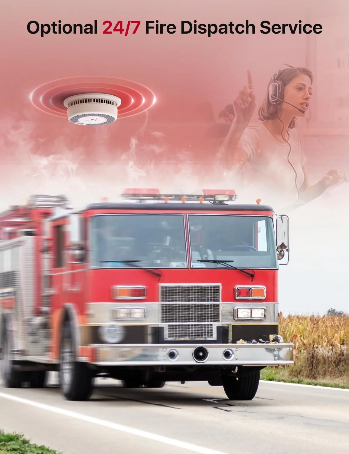 دستگاه ترکیبی تشخیص دود و مونوکسید کربن هوشمند X-Sense با اعلان برنامه بدون هزینه، دستگاه تشخیص دود و مونوکسید کربن با باتری قابل تعویض، مدل SC06-WX، تک عددی