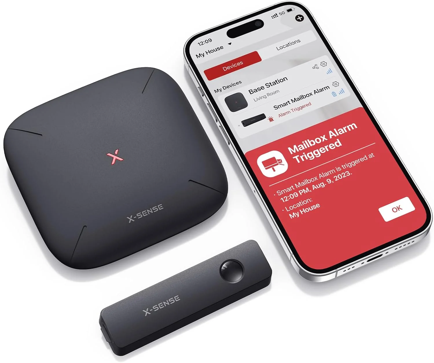 X-Sense Smart Mailbox Alarm, Wireless Long Distance Mailbox Alert, Mailbox Sensor with SBS50 Base Station for Worried Mail, SMA11 X-Sense Smart Mailbox Alarm, Wireless Long Distance Mailbox Alert, Mailbox Sensor with SBS50 Base Station for Worried Mail, SMA11