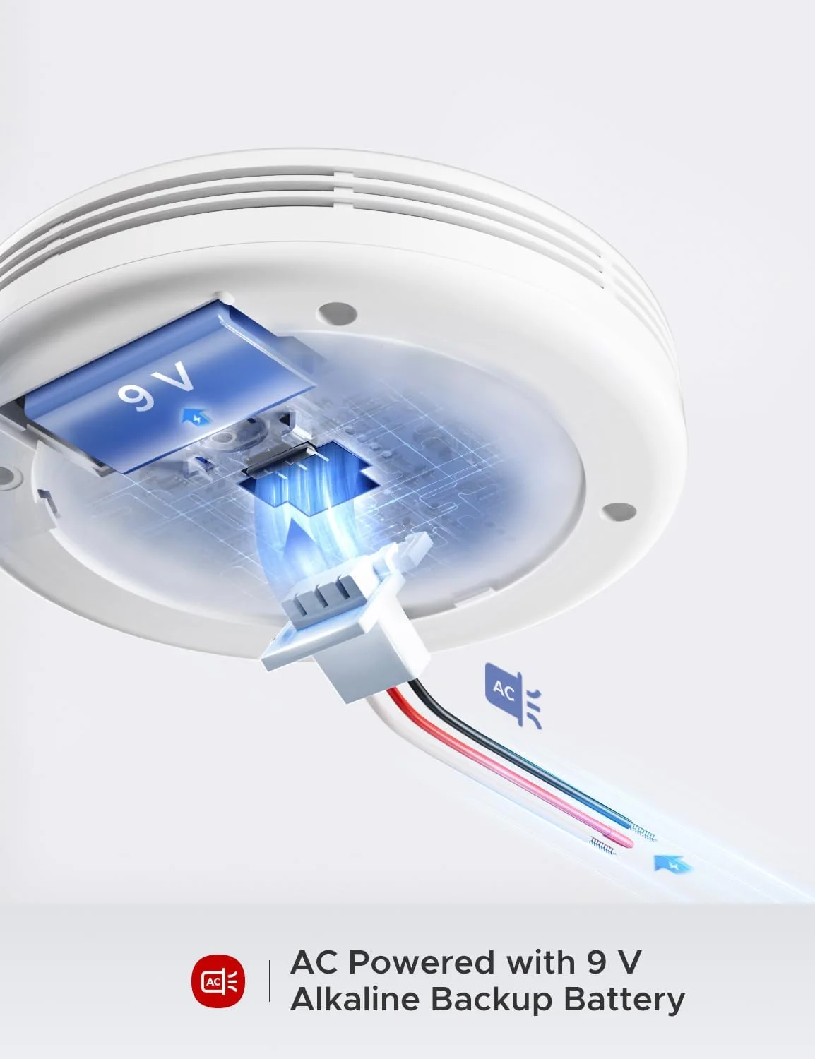 X-Sense AC Hardwired Combination Smoke and Carbon Monoxide Detector, Hardwired Interconnected Smoke and CO Detector Alarm with Replaceable Battery Backup, XP06, 3-Pack