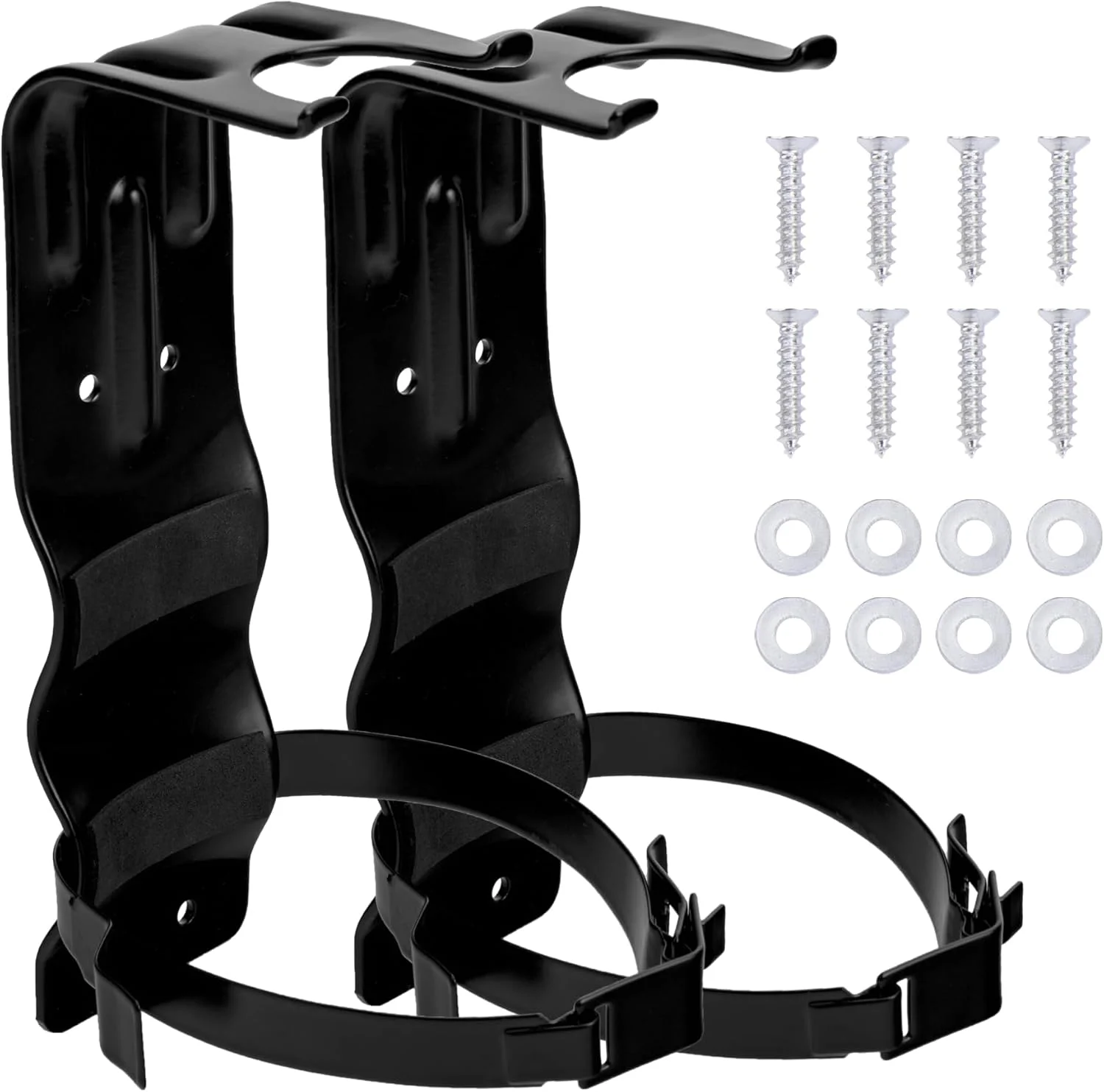 نگهدارنده کپسول آتش نشانی Watayo بسته 2 عددی - نگهدارنده دیواری کپسول آتش نشانی 5 پوندی - نگهدارنده فلزی سنگین کپسول آتش نشانی برای خانه، ماشین، RV، کامیون، کپسول های آتش نشانی کوچک