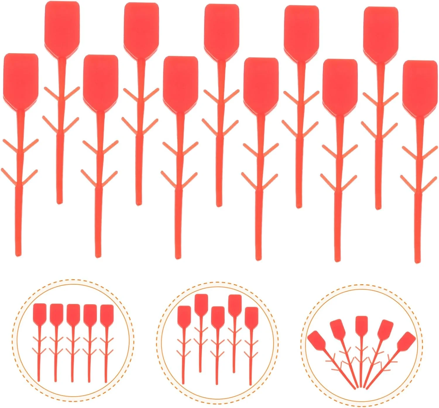 قفل آتش نشانی WATIIFUFU، پین های کششی آتش نشانی، مهر و موم های پلاستیکی درب دروازه، لوازم جانبی پلاستیکی برای مهر و موم آتش نشانی، لوازم جانبی آتش نشانی، مهر و موم اصلی برای پین های کششی، قرمز، بسته 100 عددی