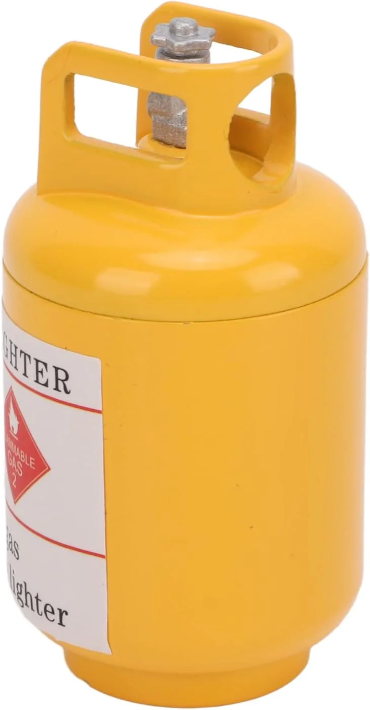 ماکت کپسول آتش نشانی شبیه سازی شده Velaurs، مقاوم در برابر خوردگی، آلیاژ روی، تزئین سبک برای ماشین آرسی 1/10، زرد