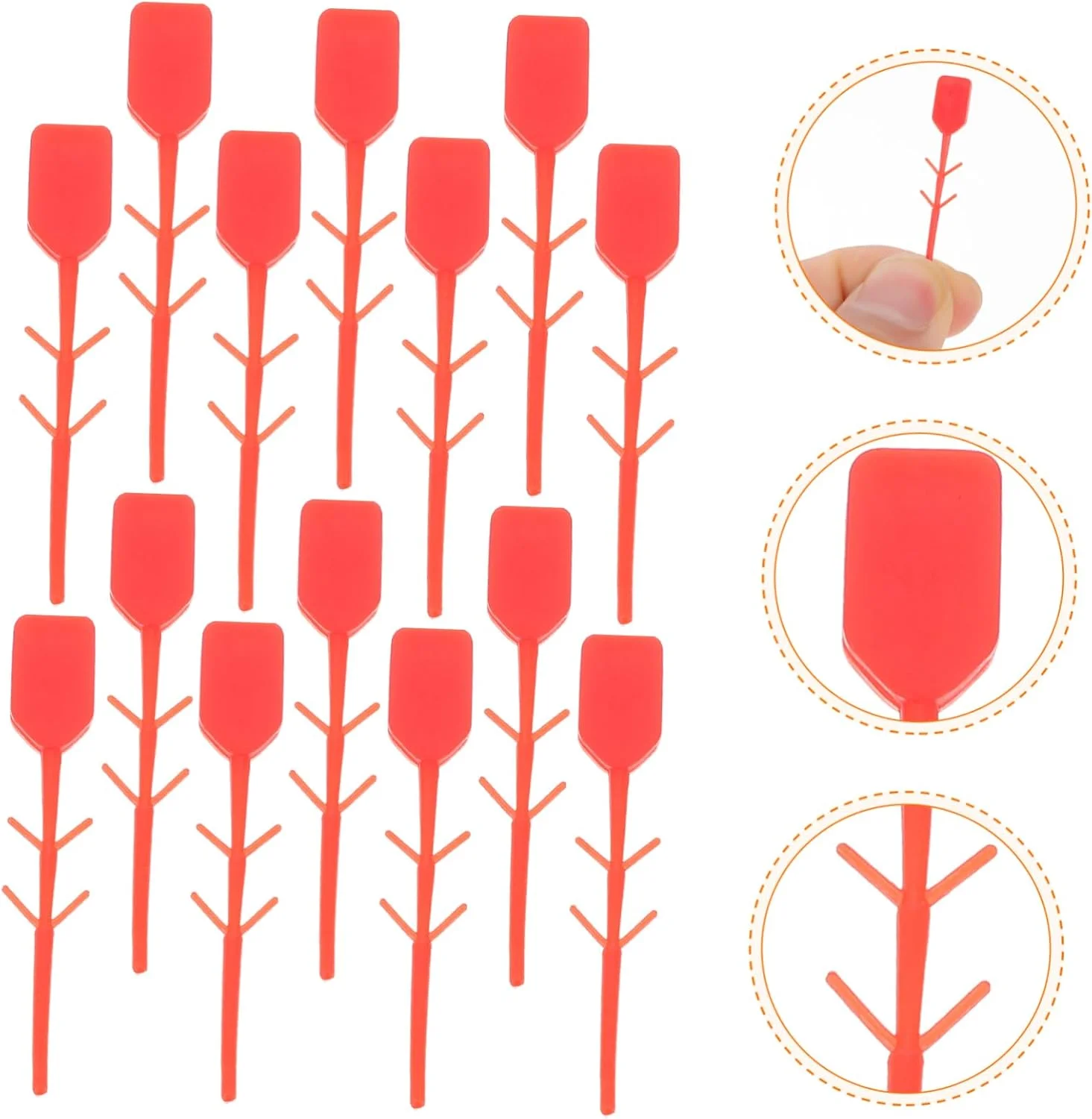 قفل آتش نشانی WATIIFUFU، پین های کششی آتش نشانی، مهر و موم های پلاستیکی درب دروازه، لوازم جانبی پلاستیکی برای مهر و موم آتش نشانی، لوازم جانبی آتش نشانی، مهر و موم اصلی برای پین های کششی، قرمز، بسته 100 عددی