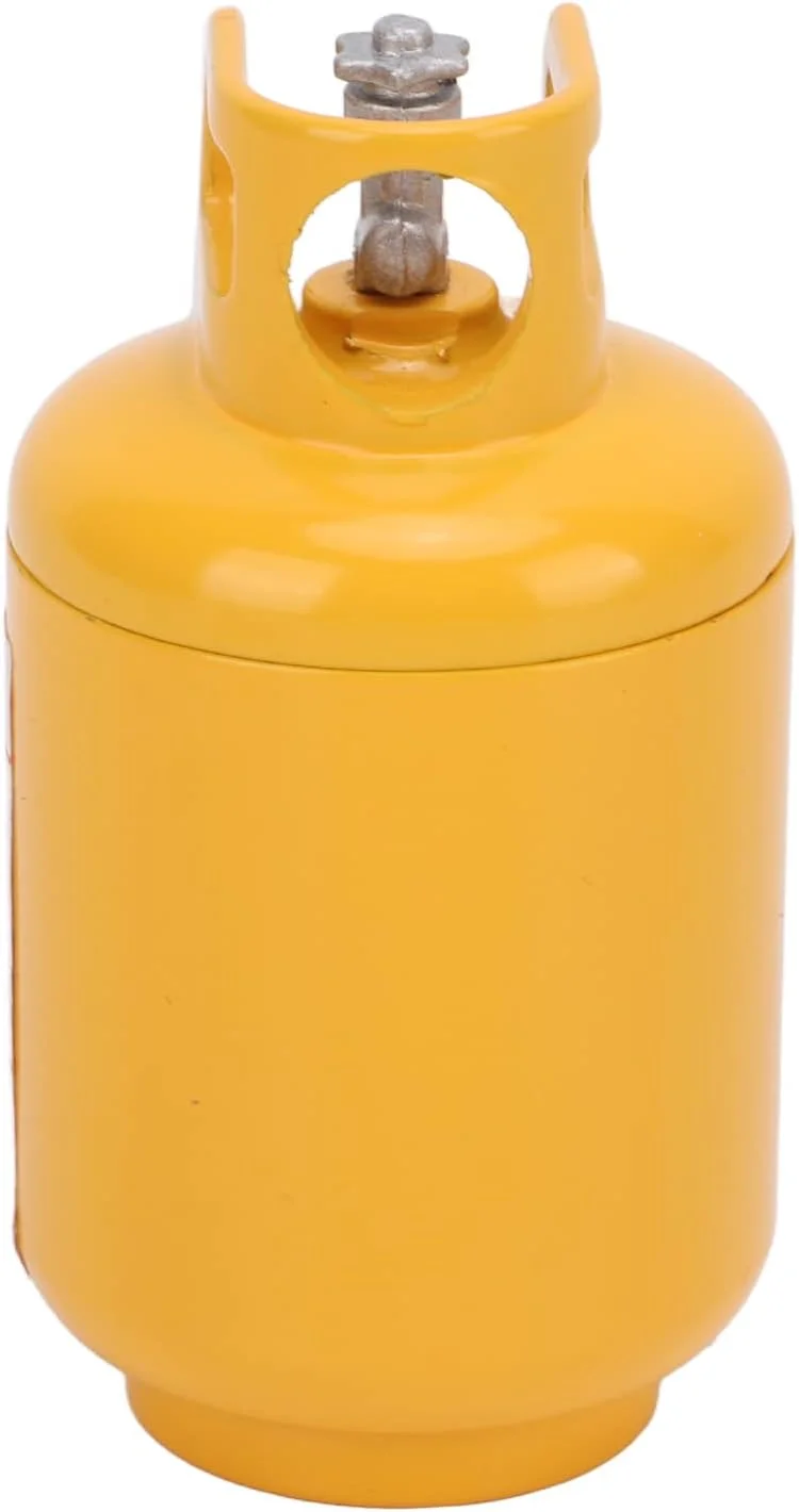 ماکت کپسول آتش نشانی شبیه سازی شده Velaurs، مقاوم در برابر خوردگی، آلیاژ روی، تزئین سبک برای ماشین آرسی 1/10، زرد