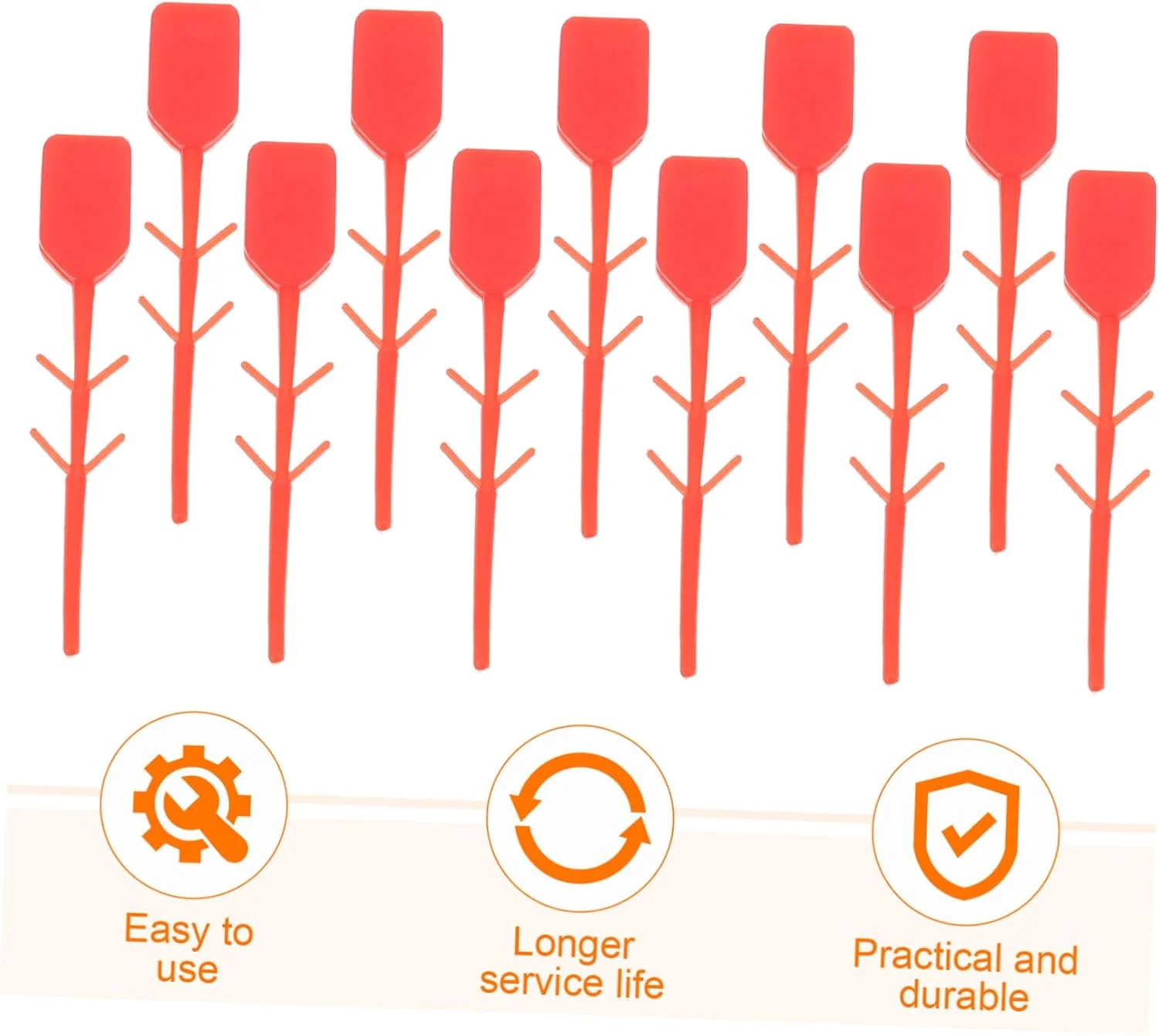 قفل آتش نشانی WATIIFUFU، پین های کششی آتش نشانی، مهر و موم های پلاستیکی درب دروازه، لوازم جانبی پلاستیکی برای مهر و موم آتش نشانی، لوازم جانبی آتش نشانی، مهر و موم اصلی برای پین های کششی، قرمز، بسته 100 عددی