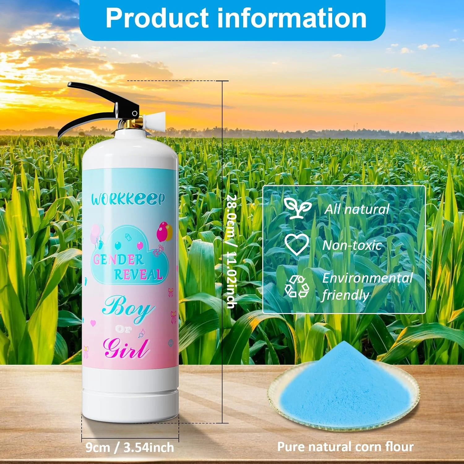 خاموش کننده غول پیکر اعلام جنسیت ورککیپ: 2 عدد بلستر آبی فقط برای نوزاد پسر با دود آبی مناسب برای تزئینات جشن تعیین جنسیت - پرتاب بیش از 20 فوت (آبی) خاموش کننده غول پیکر اعلام جنسیت ورککیپ: 2 عدد بلستر آبی فقط برای نوزاد پسر با دود آبی مناسب برای تزئینات جشن تعیین جنسیت - پرتاب بیش از 20 فوت (آبی)