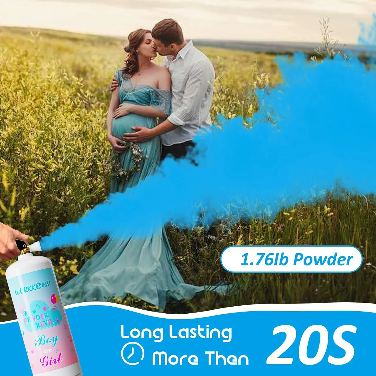 خاموش کننده غول پیکر اعلام جنسیت ورککیپ: 2 عدد بلستر آبی فقط برای نوزاد پسر با دود آبی مناسب برای تزئینات جشن تعیین جنسیت - پرتاب بیش از 20 فوت (آبی) خاموش کننده غول پیکر اعلام جنسیت ورککیپ: 2 عدد بلستر آبی فقط برای نوزاد پسر با دود آبی مناسب برای تزئینات جشن تعیین جنسیت - پرتاب بیش از 20 فوت (آبی)