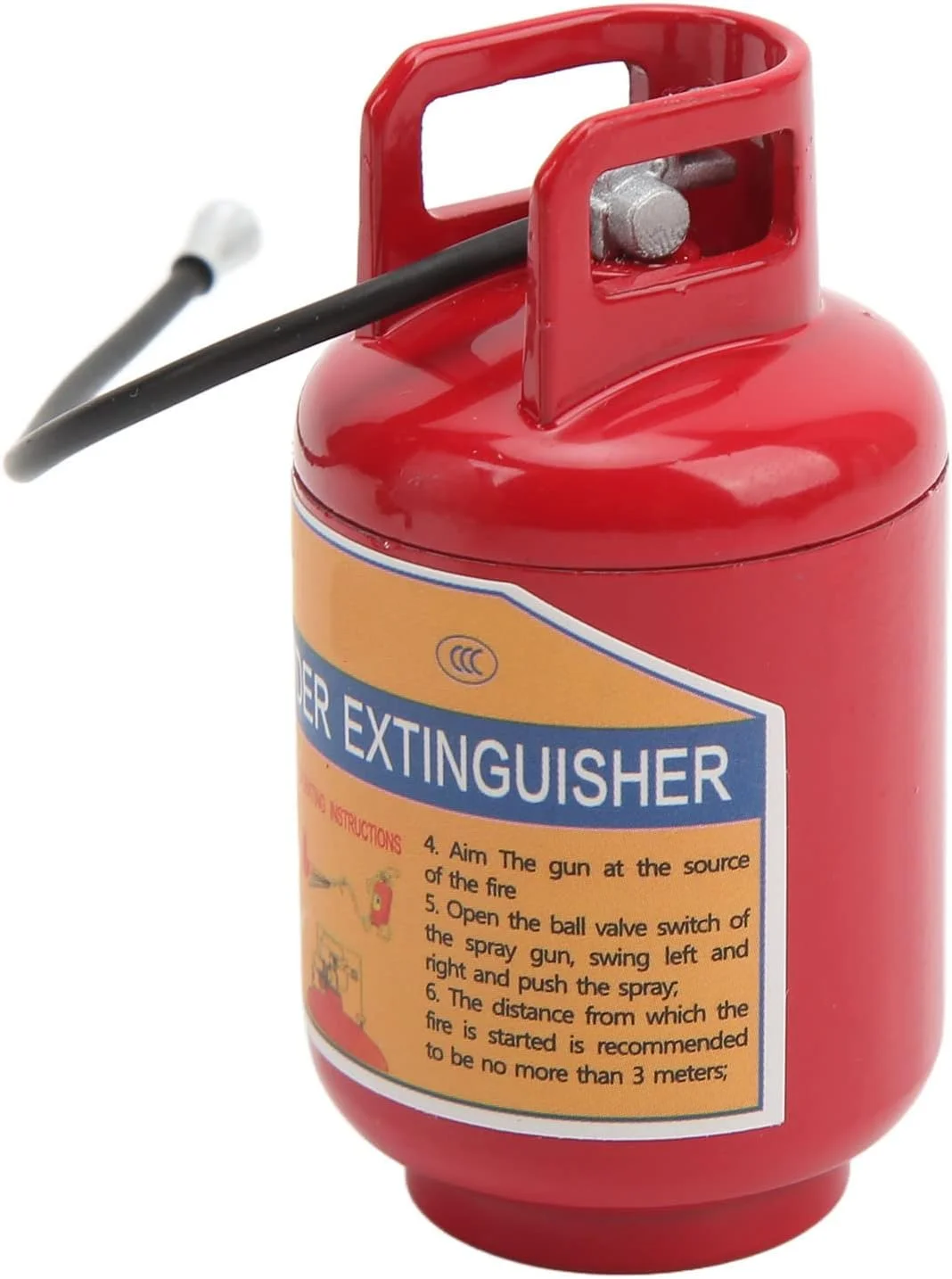 ست ترولی ابزار و کپسول آتش نشانی RC وکرز، طراحی زیبا، سازگار با محیط زیست، شبیه سازی شده برای ماشین های آرسی یونیورسال 1/10