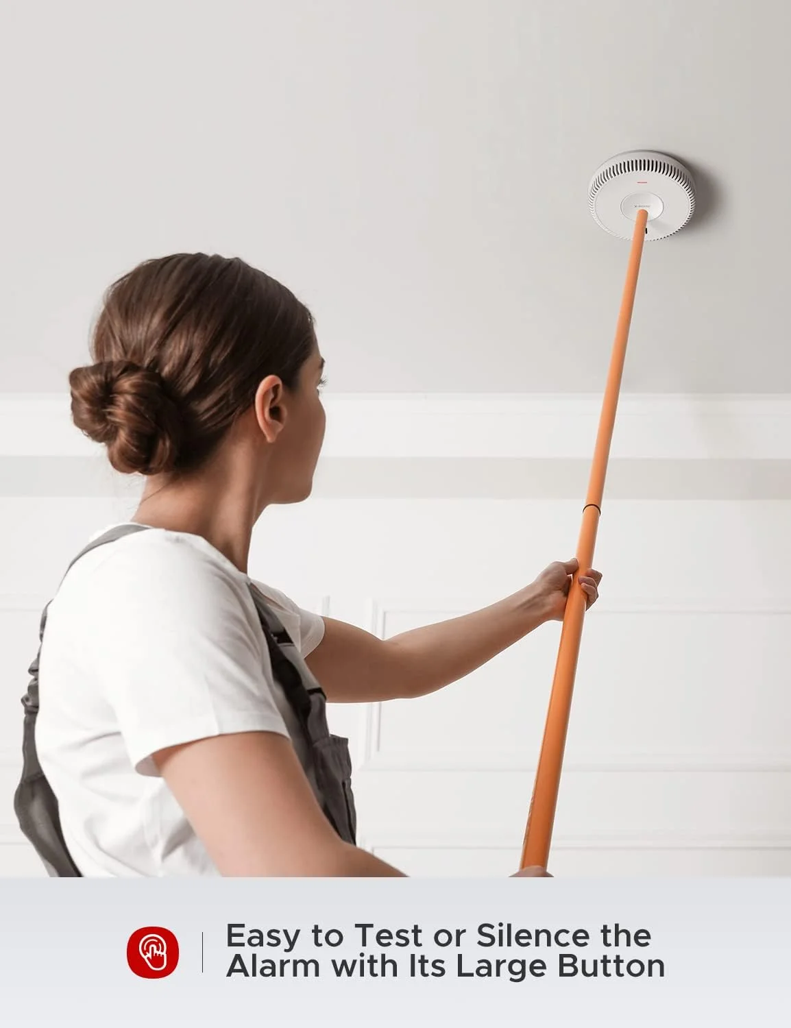 دتکتور ترکیبی دود و مونوکسید کربن سیمی X-Sense، آلارم دتکتور دود و CO سیمی متصل به هم با باتری پشتیبان قابل تعویض، XP04 (بسته 3 عددی)