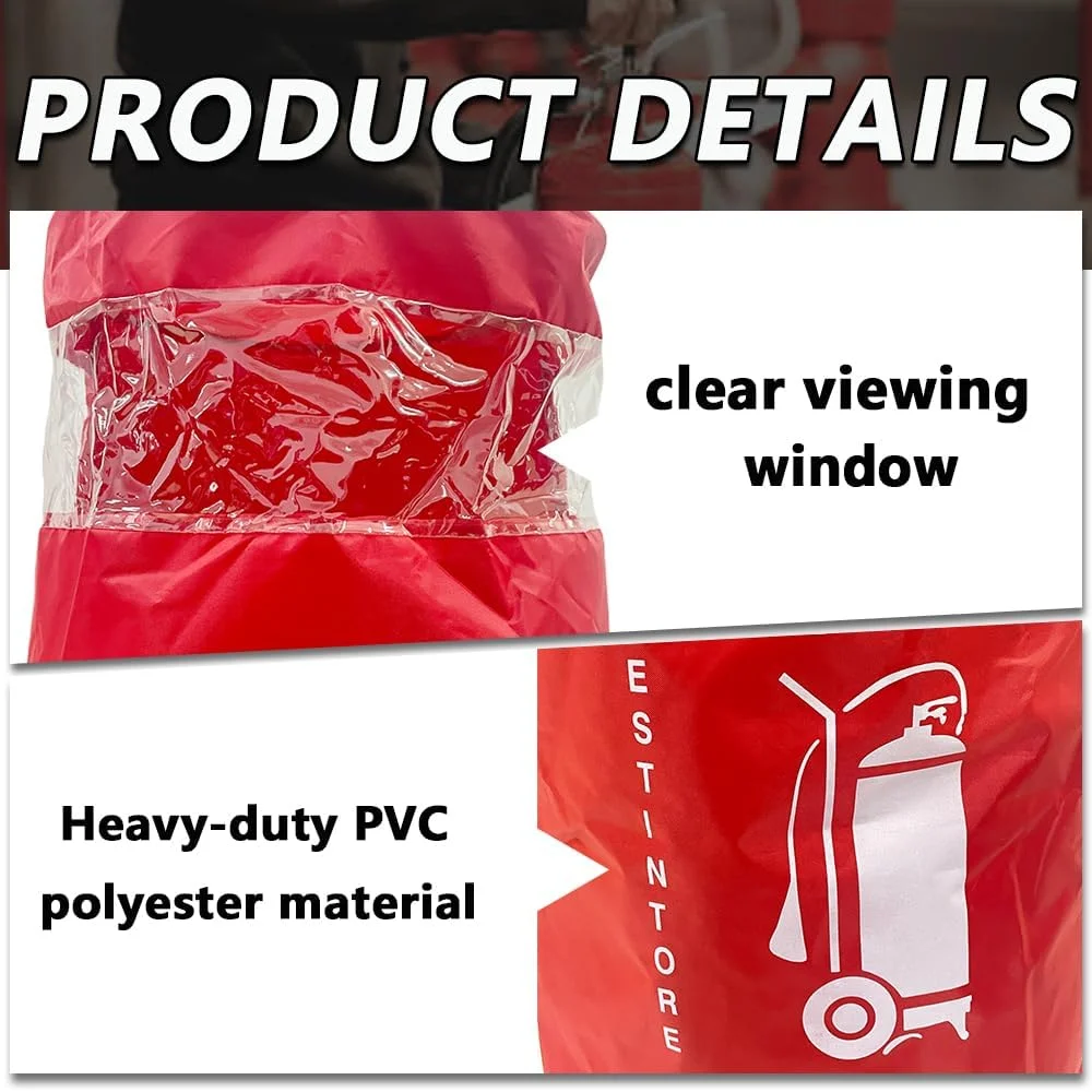 روکش کپسول آتش نشانی چرخدار - آستین محافظ ایمنی آتش نشانی سنگین برای جلوگیری از ساییدگی و خراش، 1 عدد (مناسب 50 کیلوگرمی)