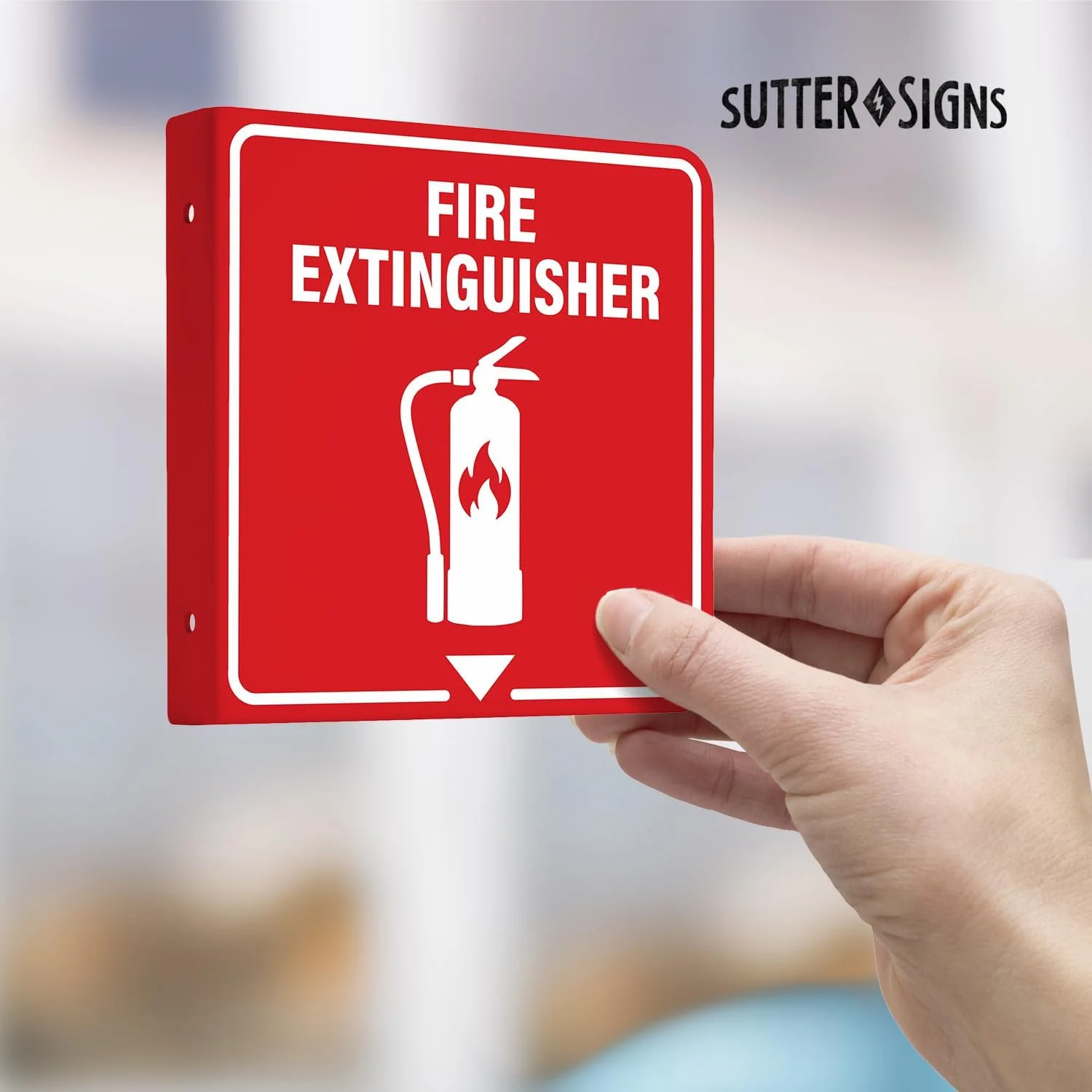 نگهدارنده دیواری کپسول آتش نشانی Sutter Signs، بسته 2 عددی