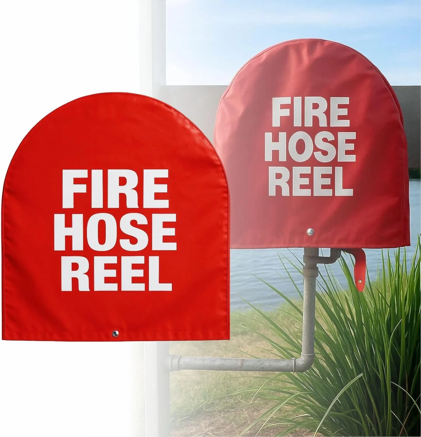 روکش قرقره شیلنگ آتش نشانی SHINETEC، محافظ سنگین در برابر ساییدگی و خراشیدگی، لوازم جانبی، علامت "مسیر باز نگه داشته شود"، 62x57x23 سانتی متر، 1 عدد روکش قرقره شیلنگ آتش نشانی SHINETEC، محافظ سنگین در برابر ساییدگی و خراشیدگی، لوازم جانبی، علامت "مسیر باز نگه داشته شود"، 62x57x23 سانتی متر، 1 عدد