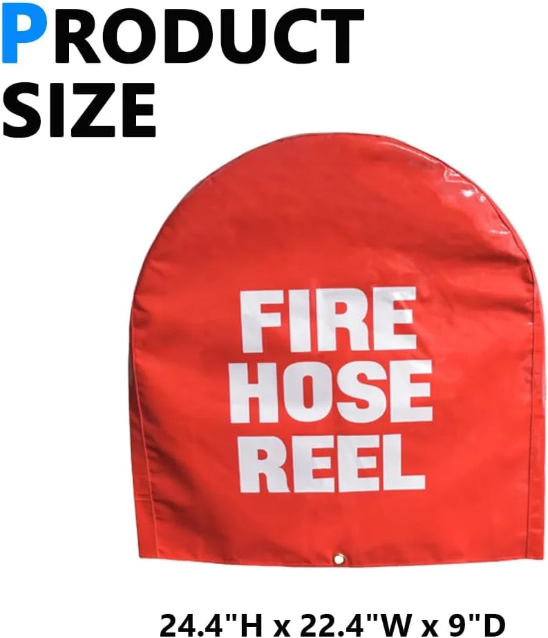 روکش قرقره شیلنگ آتش نشانی SHINETEC، محافظ سنگین در برابر ساییدگی و خراشیدگی، لوازم جانبی، علامت "مسیر باز نگه داشته شود"، 62x57x23 سانتی متر، 1 عدد