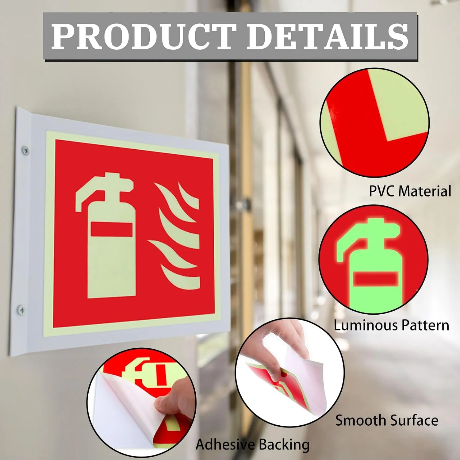 بسته 6 عددی برچسب آتش نشانی PVC خود چسب، علامت آتش نشانی با نورافشانی بسیار قوی، رنگ سیگنال شفاف 15x15، علامت آتش نشانی با چسبندگی قوی بسته 6 عددی برچسب آتش نشانی PVC خود چسب، علامت آتش نشانی با نورافشانی بسیار قوی، رنگ سیگنال شفاف 15x15، علامت آتش نشانی با چسبندگی قوی
