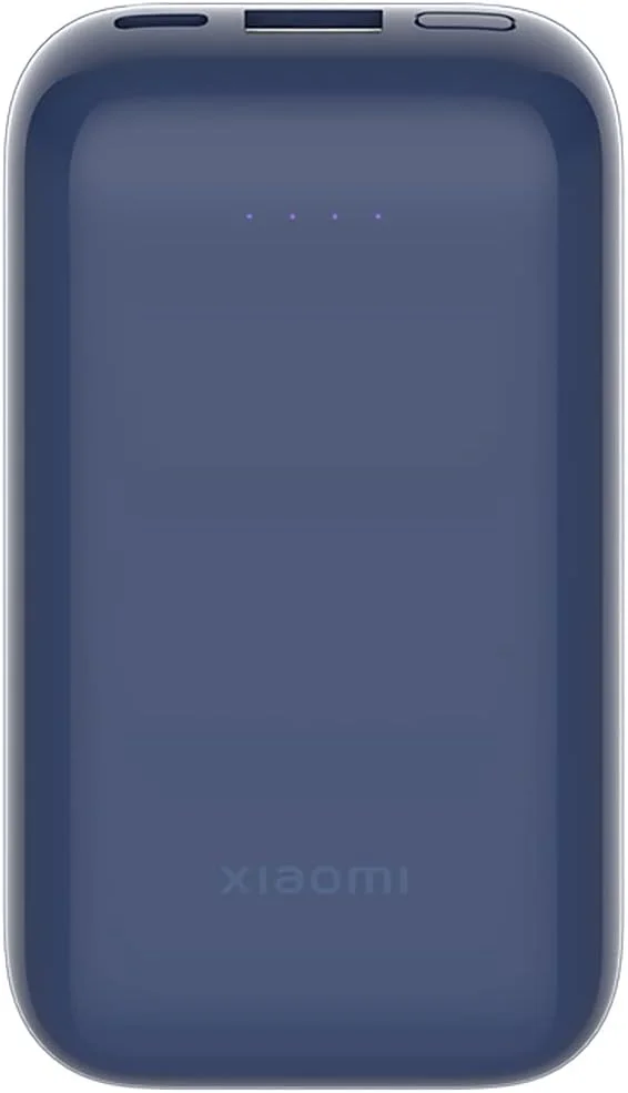 پاوربانک شیائومی 33W حداکثر توان 10000mAh نسخه جیبی پرو، خروجی برق برای پورت Type-C و USB A و شارژ کامل در فقط 2.7 ساعت - آبی نیمه شب