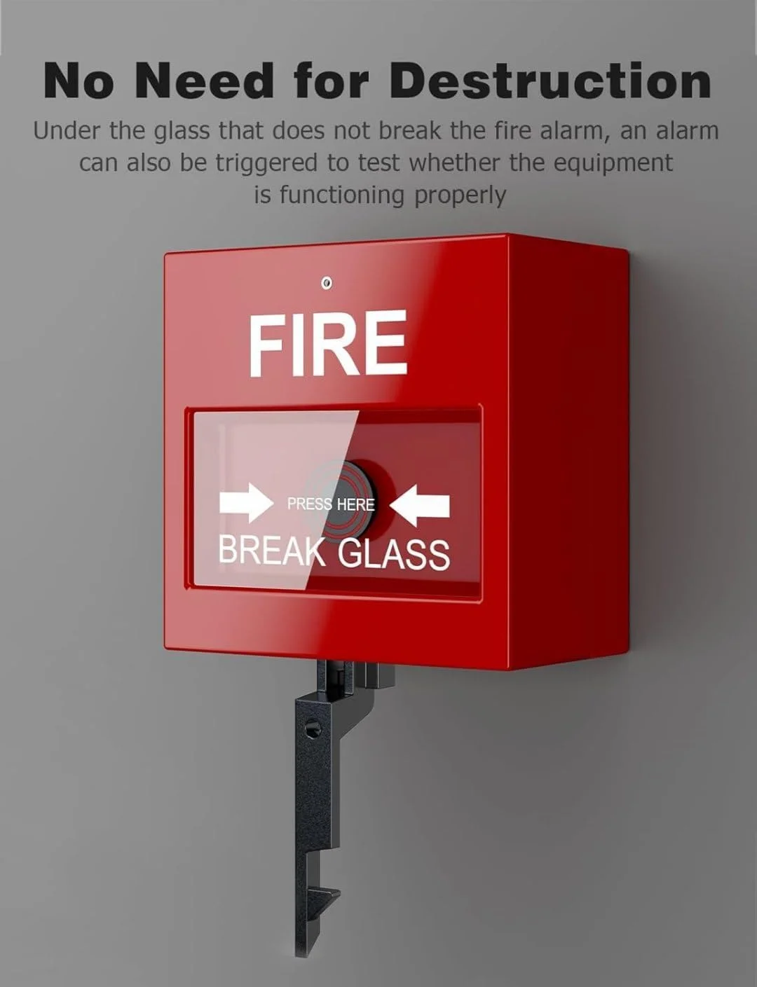 10 عدد کلید تست نقطه تماس آتش نشانی، کیت کلید بازنشانی سوئیچ شیشه شکستنی آلارم اضطراری قابل استفاده مجدد برای ایمنی آتش نشانی (5 سفید + 5 سیاه)