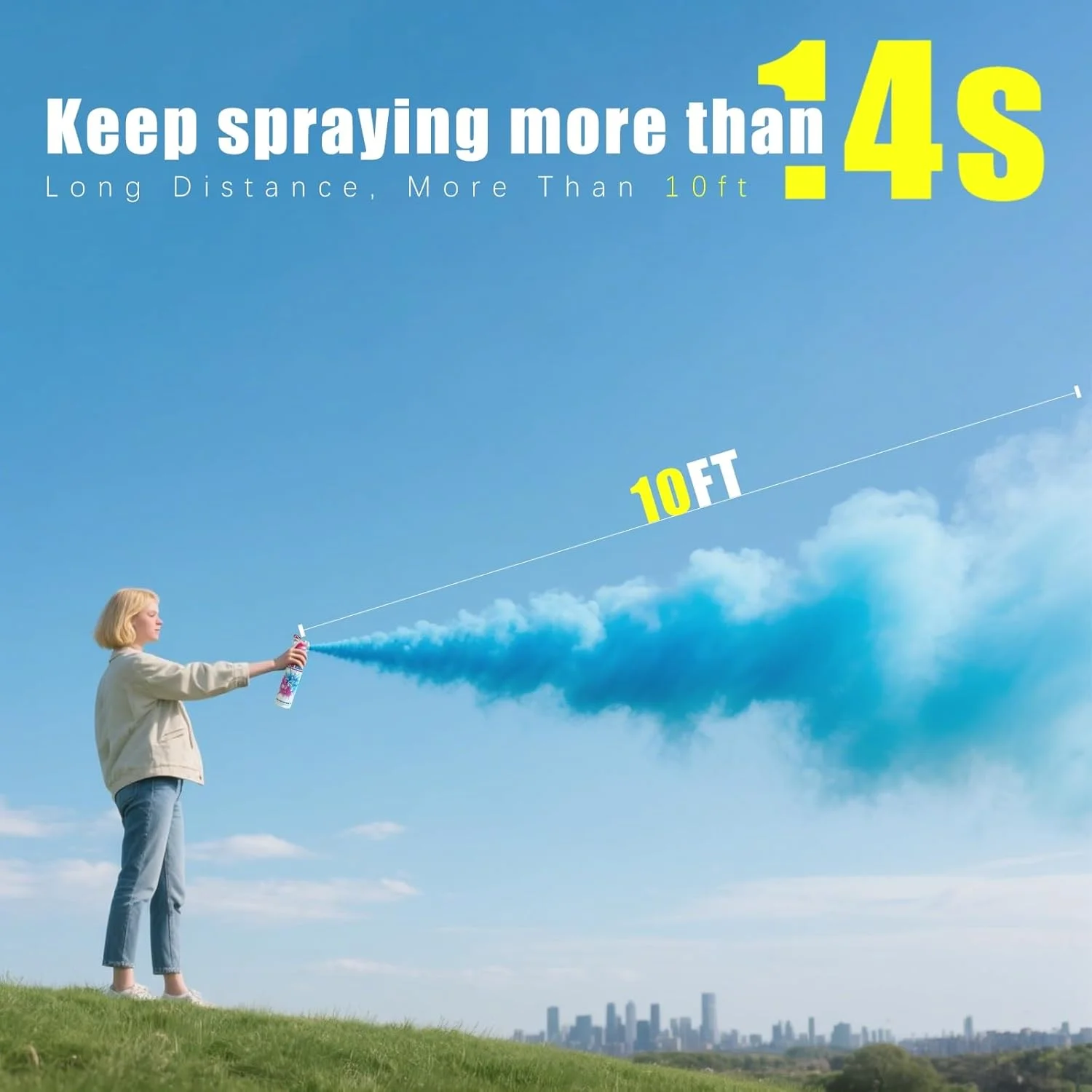 ست خاموش کننده آتش برای جشن تعیین جنسیت Previvo - 2 عدد اسپری دود آبی - لوازم مهمانی 100% زیست تخریب پذیر - برای ایده ها و تزئینات به یاد ماندنی جشن تعیین جنسیت نوزاد (سایز بزرگ)